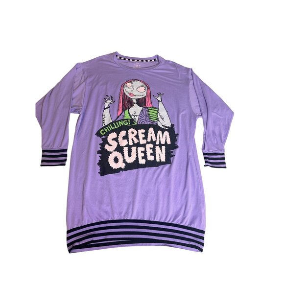 Disney Tim Burtons the Nightmare Before Christmas Scream Queen Sleepshirt XS/XCH - Picture 7 of 9